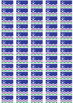 Exmoor Flag Stickers - 65 per sheet