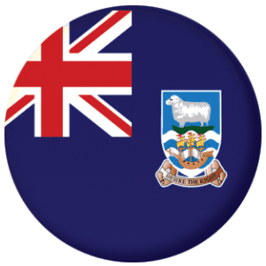Falkland Islands Flag 58mm Button Badge