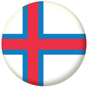Faroe Islands Country Flag 25mm Pin Button Badge
