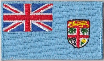 Fiji Embroidered Flag Patch, style 04