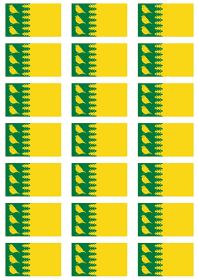 Finchfield Flag Stickers - 21 per sheet