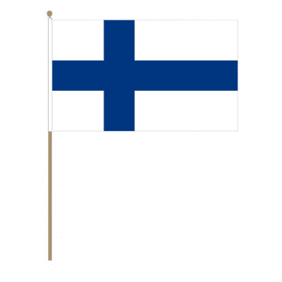 Finland Country Hand Flag - Large.