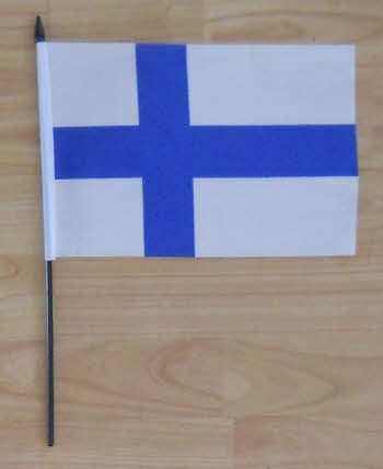 Finland Country Hand Flag - Medium.
