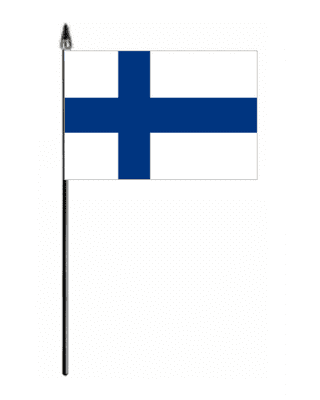 Finland Country Hand Flag - Small.