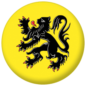 Flanders Flag 58mm Button Badge