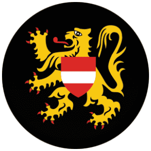 Flemish Brabant Flag 58mm Mirror