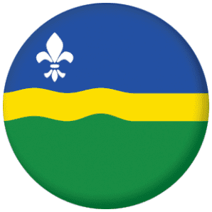 Flevoland Region Flag 58mm Button Badge