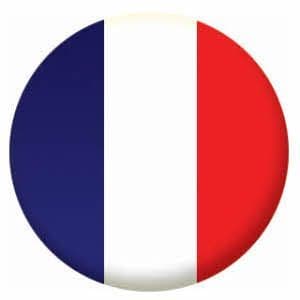France Country Flag 58mm Keyring