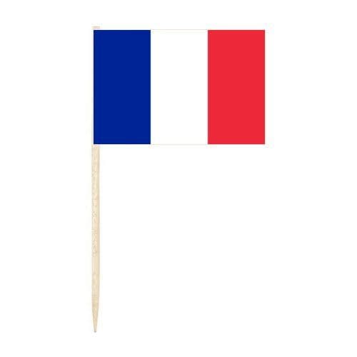 France Country Flag Cocktail Sticks (pack of 10)