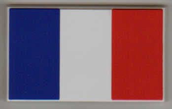 France Country Flag Soft PVC Fridge Magnet.