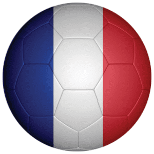 France Football Flag 25mm Button Badge