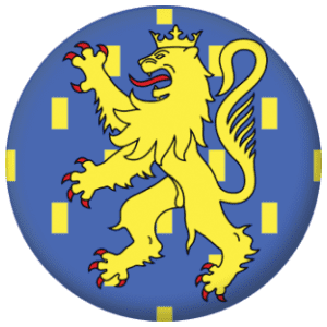 Franche-Comté Province Flag 58mm Button Badge
