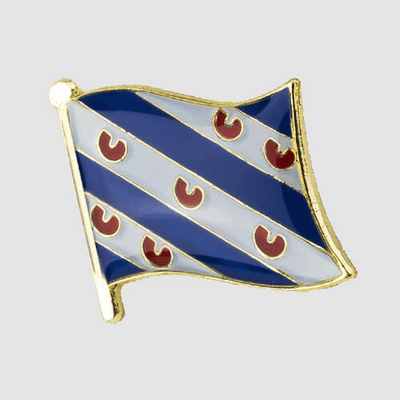 Friesland Netherlands Province Flag Enamel Pin Badge – small