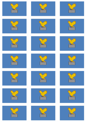 Friuli-Venezia Giulia Flag Stickers - 21 per sheet