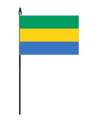 Gabon Country Hand Flag - Small.