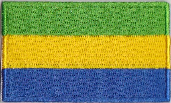 Gabon Embroidered Flag Patch style 04