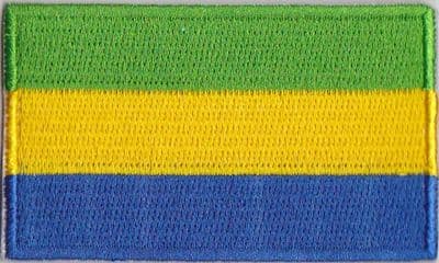 Gabon Embroidered Flag Patch, style 04