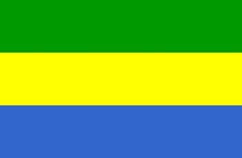Gabon Large Country Flag - 5' x 3'.