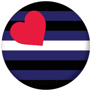 Gay Pride Leather Flag 58mm Mirror