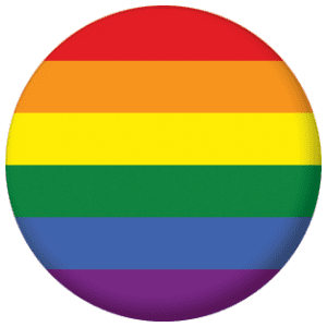 Gay Pride Rainbow Flag 58mm Mirror