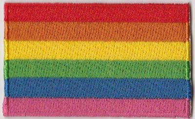 Gay Pride Rainbow Flag Embroidered Flag Patch, style 04