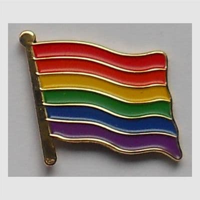 Gay Pride Rainbow Flag Enamel Pin Badge