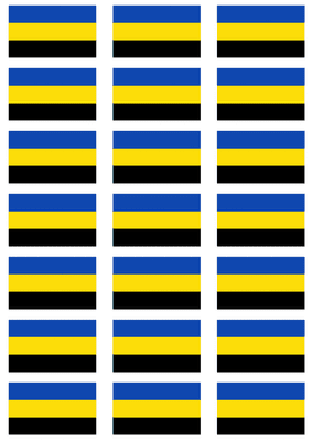 Gelderland Flag Stickers - 21 per sheet