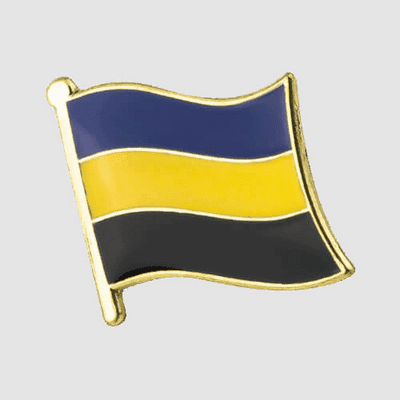 Gelderland Netherlands Province Flag Enamel Pin Badge – small
