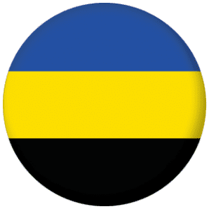 Gelderland Region Flag 25mm Flat Back