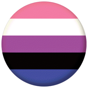 Genderfluid Flag 58mm Mirror