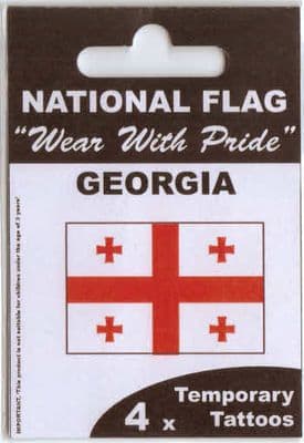 Georgia Country Flag Tattoos.