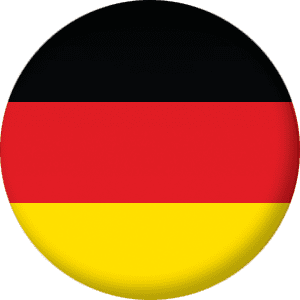 Germany Country Flag 25mm Flat Back