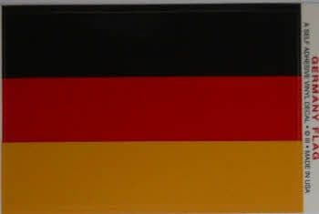 Germany Country Flag Rectangular Decal.