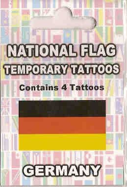 Germany Country Flag Tattoos.