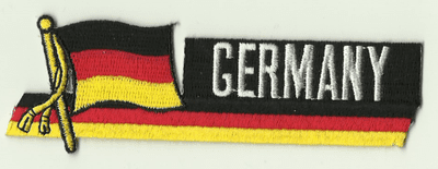 Germany Embroidered Flag Patch, style 01.