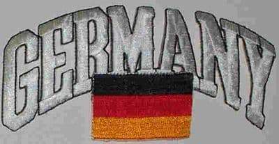 Germany Embroidered Flag Patch, style 03.
