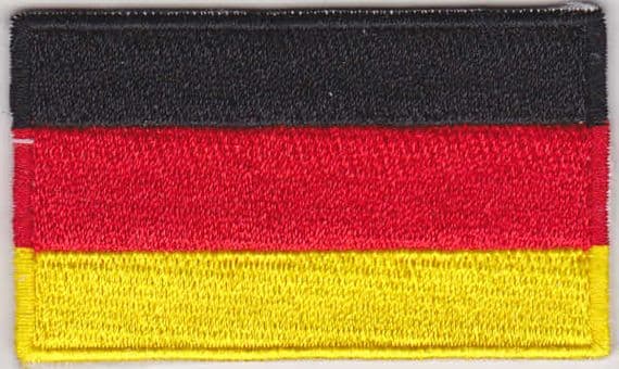 Germany Embroidered Flag Patch, style 04.