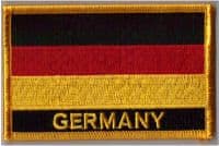 Germany Embroidered Flag Patch, style 09.