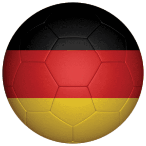 Germany Football Flag 58mm Fridge Magnet