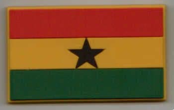 Ghana Country Flag Soft PVC Fridge Magnet.