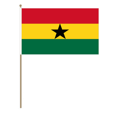 Ghana Country Hand Flag - Large.