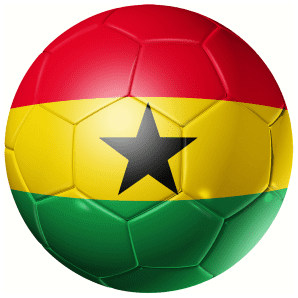 Ghana Football Flag 25mm Pin Button Badge