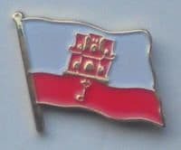 Gibraltar Flag Enamel Pin Badge
