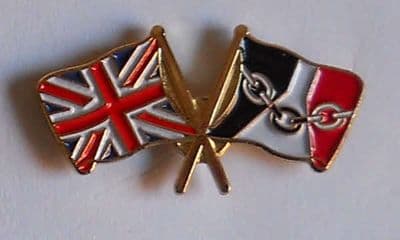 Great Britain and Black Country Friendship Flag Pin Badge