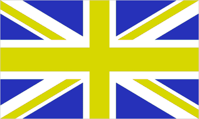Great Britain Blue and Yellow Large Country Flag - 5' x 3'.
