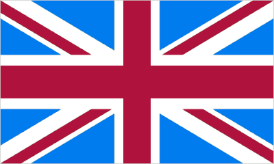 Great Britain Claret and Blue Large Country Flag - 5' x 3'.