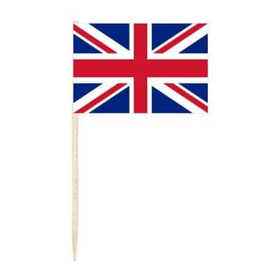 Great Britain Country Flag Cocktail Sticks (pack of 10)