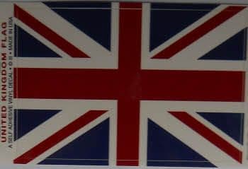 Great Britain Country Flag Rectangular Decal.