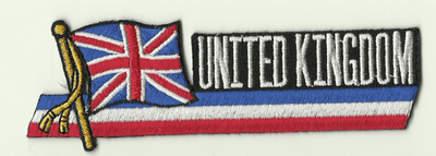 Great Britain Union Jack Embroidered Flag Patch, style 01.