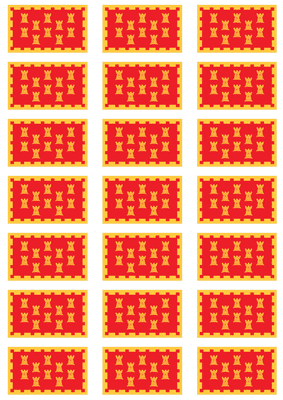 Greater Manchester Flag Stickers - 21 per sheet